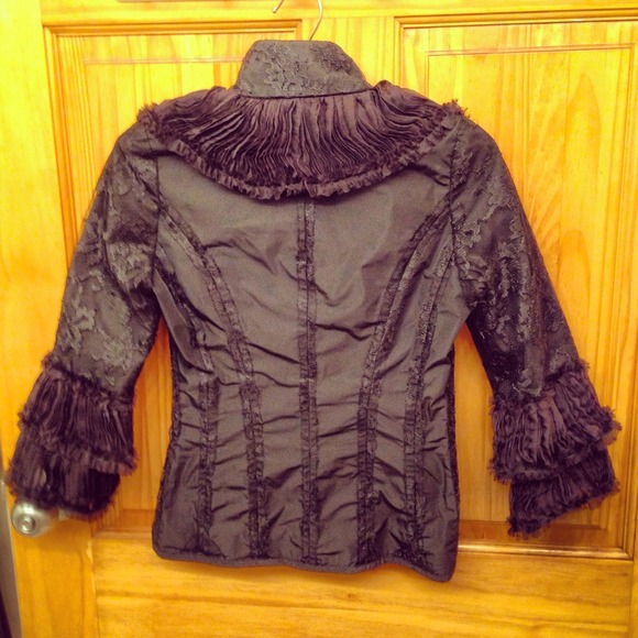 🌺Reduced🌺Barronduquette Black Lace Corset Jacket - Picture 3 of 4