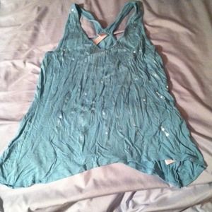 Teal Flare Tank