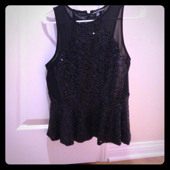 foreign exchange  Tops - Sparkly Peplum top