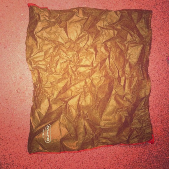 Coach dust bag.