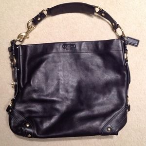 RESERVED Coach black leather Carly style# 10616