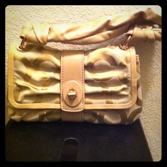 Gold Coach Purse, Authentic