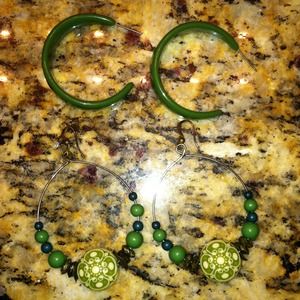 Green Earrings