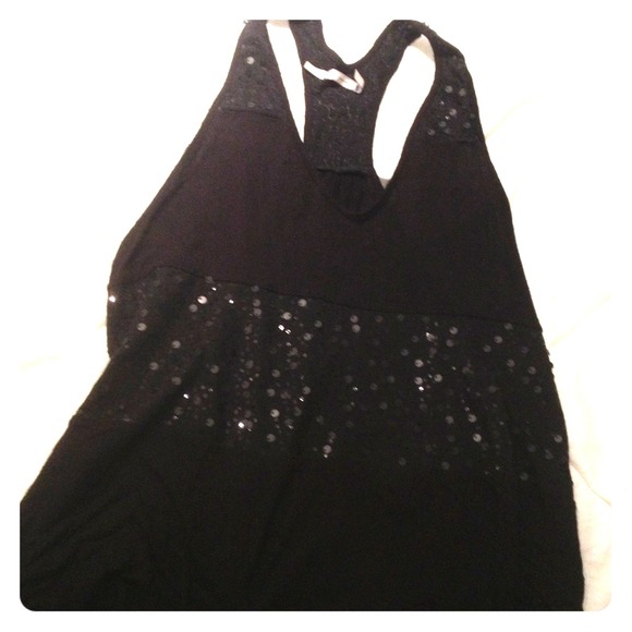 Black & Sequence racer back tank