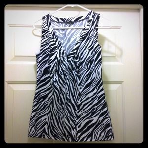 🚩Express zebra sleeveless top🚩