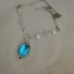 Wire wrapped necklace