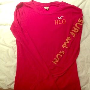 Red Hollister Classic Longsleeve