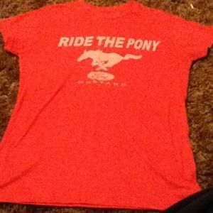 PRICE CUT! ✂Hot pink mustang tee