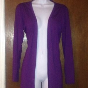 🚫SOLD🚫 Eggplant colored Open Cardigan