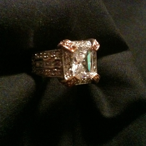 Ring Bundle! Silver Ring w/CZ & Lavender  Ring