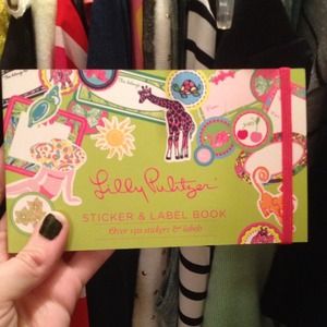 Lilly Pulitzer sticker/label book