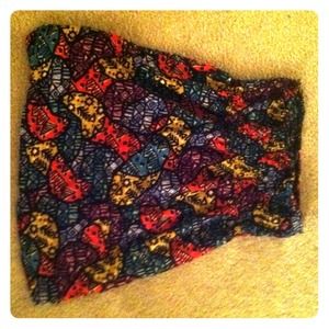 Tribal print, tube top dress