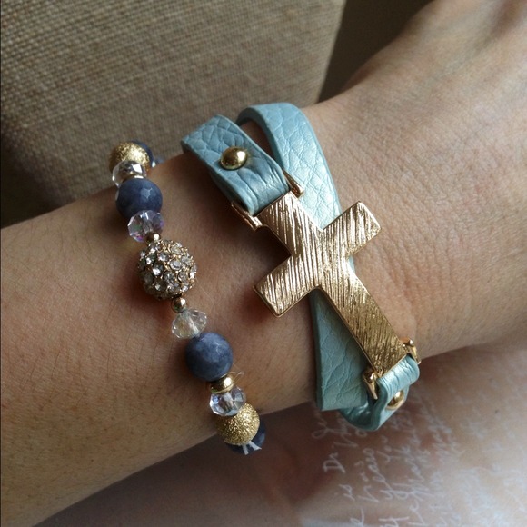 Jewelry - ♦SOLD♦ Fireball & Light Turquoise Bracelet Set/ 2