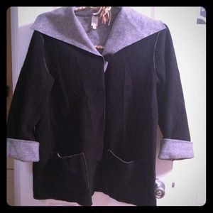 Jones New York Wool Cardigan Coat Sz M