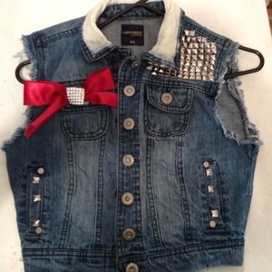 Studded Hello Kitty Jean Jacket