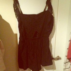 Beautiful embroidered romper - fits Medium