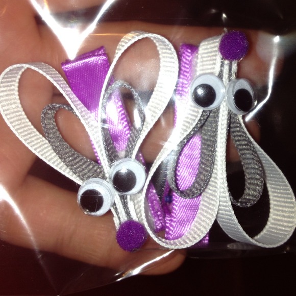 Purple mouse Hair clips!!!