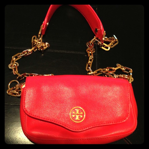 REDUCED! Tory Burch coral purse