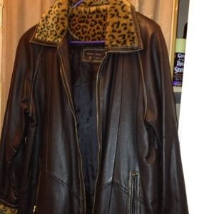 Otello/ Pelle Leather Coat