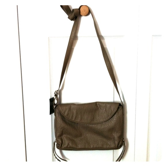 NWT olive grey crossbody purse