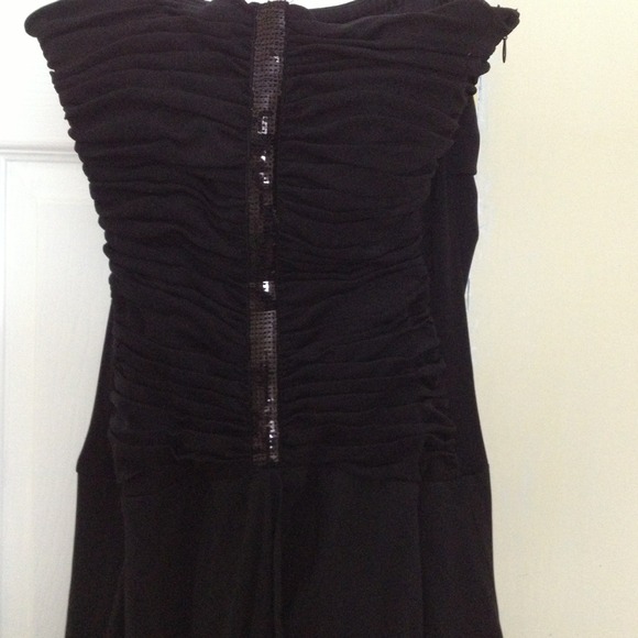 Full length black dress