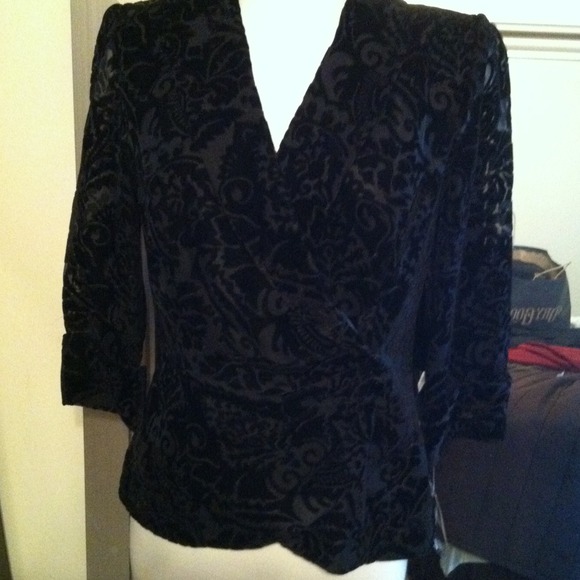 NWT velvet and sheer silk jacket!