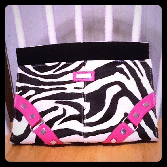 *Rare*Authentic Miche zebra and pink classic shell