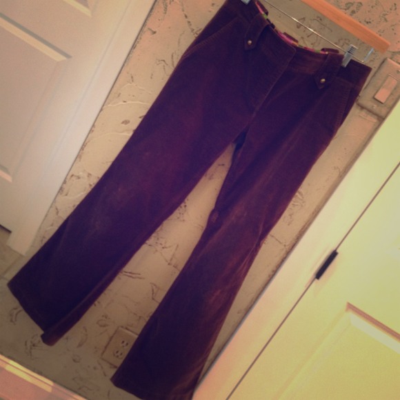 ⬇Chocolate brown velvet pants