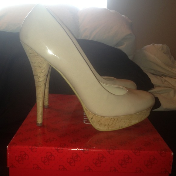 🚫SOLD🚫 Nude heels with cork platform