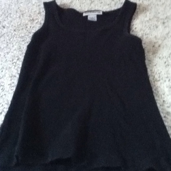 Black thick strap tank top