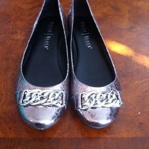 White House black market Pewter flats.