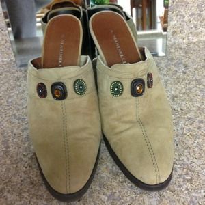 Tan suede shoes by A. Marinelli