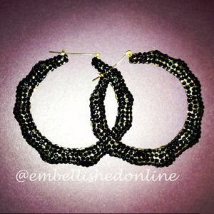 Bamboo Hoop Earrings