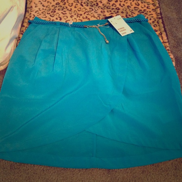 H&M Aqua Mini Skirt