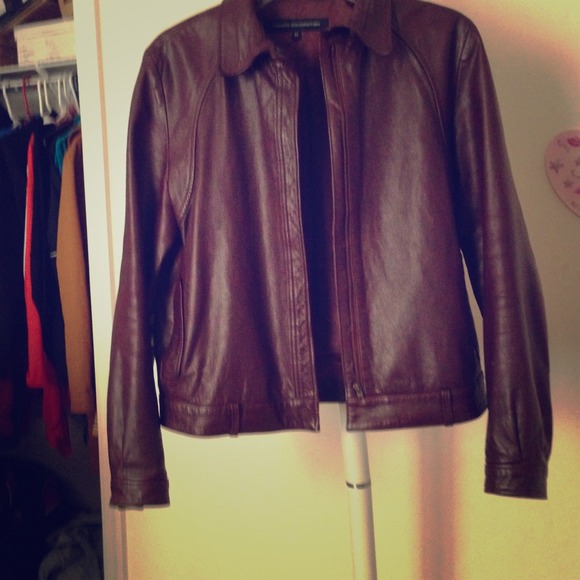 French connection leather jacket