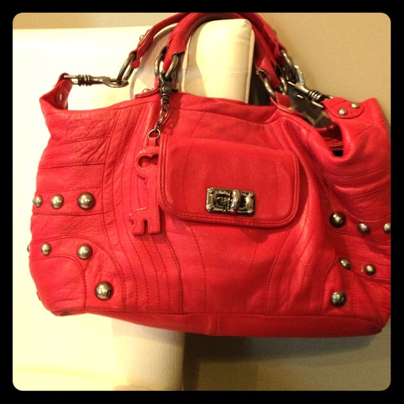 Genuine leather red Betsey Johnson handbag