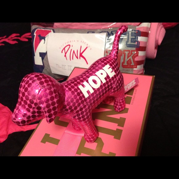 Victoria secret Pink metallic hope dog