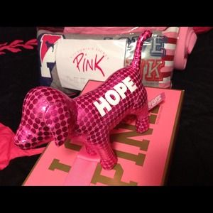 Victoria secret Pink metallic hope dog