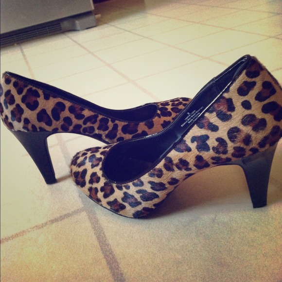 Leopard print heels