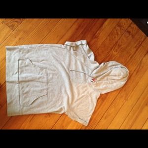 Old Navy Gray Short Sleeved Hoodie