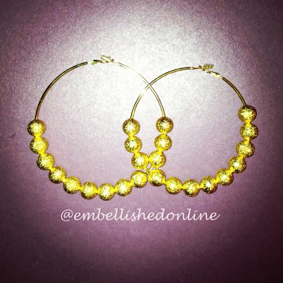 Gold hoop earrings