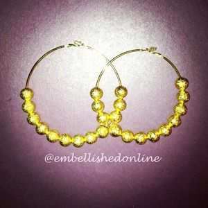 Gold hoop earrings