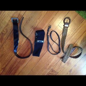 Assortment of Four Belts