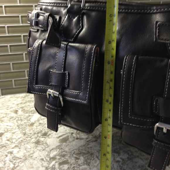 Brown faux leather Mark bag. - Picture 2 of 3