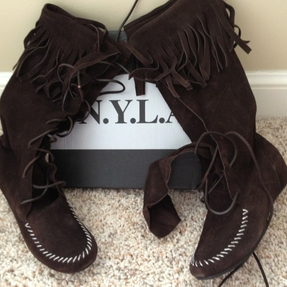 SOLD. Vail Suede Fringe Boot