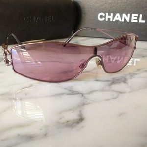 Chanel pink aviator sunglasses