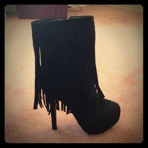Platform Fringe Boots ON HOLDDDDDDCF