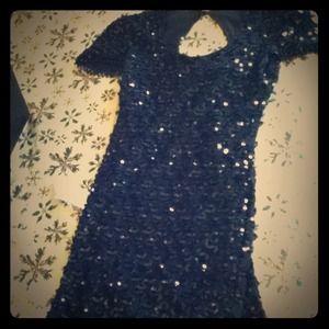 Black sequin dress!