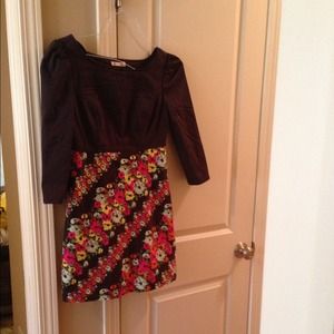 Anthropologie tulle xs floral dress