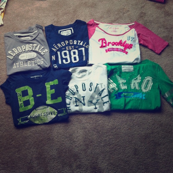 Aeropostale 5 t shirt bundle extra small/small